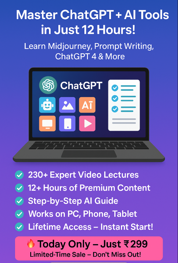 CHAT GPT ONLINE COURSE