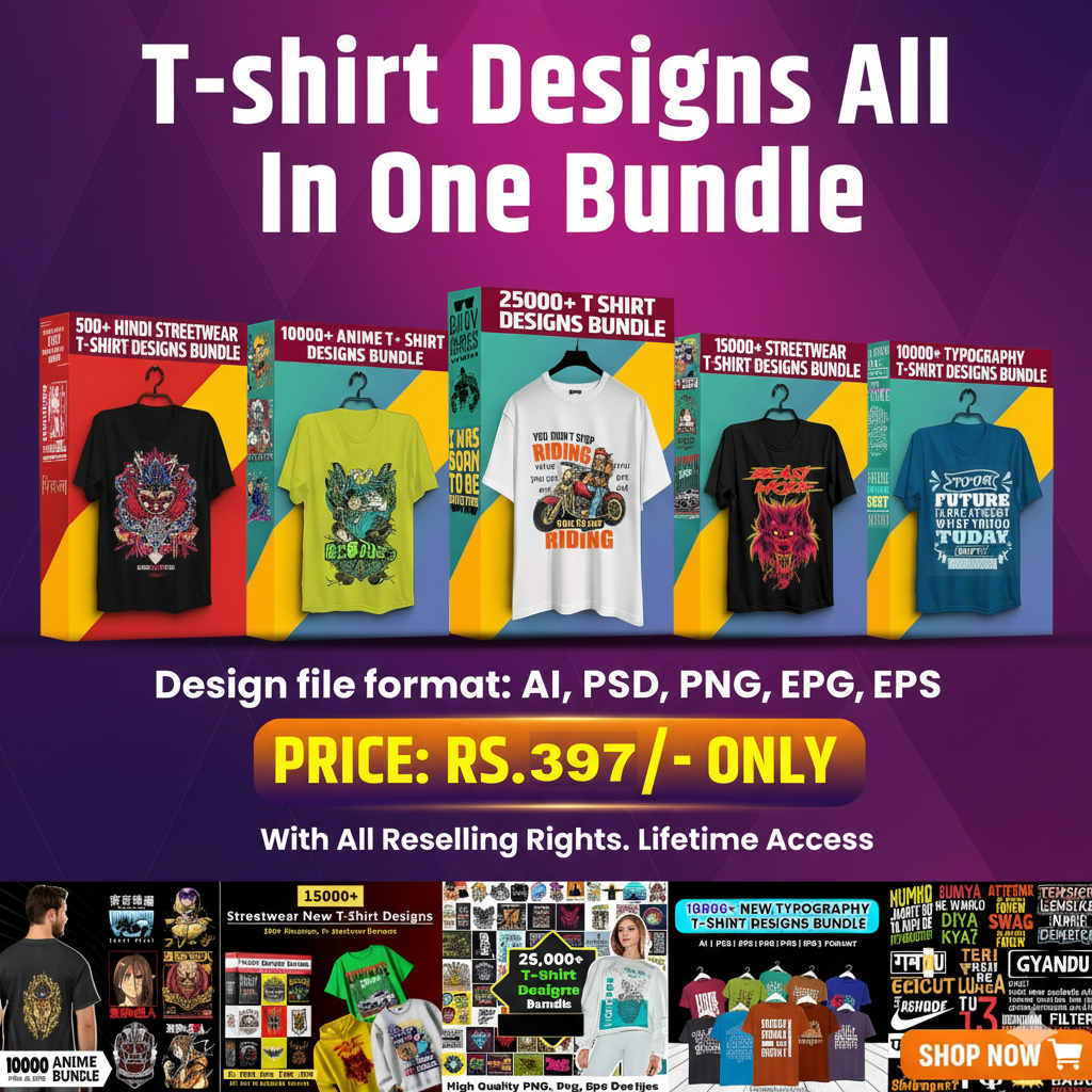 7) 2 Lac Plus Print On Demand Bundle ( Best For Unisex Tshirt , Shirt , kids Design) ⭐⭐⭐⭐⭐ 4.67/5 Rating